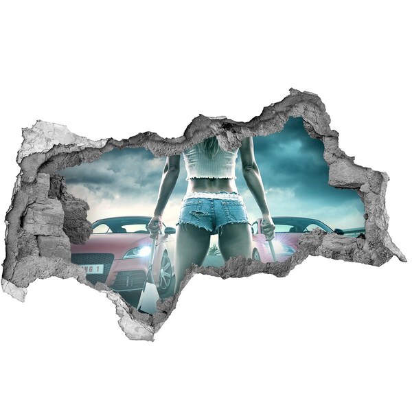 Foto zdjęcie dziura na ścianę Wyścigowe emocje