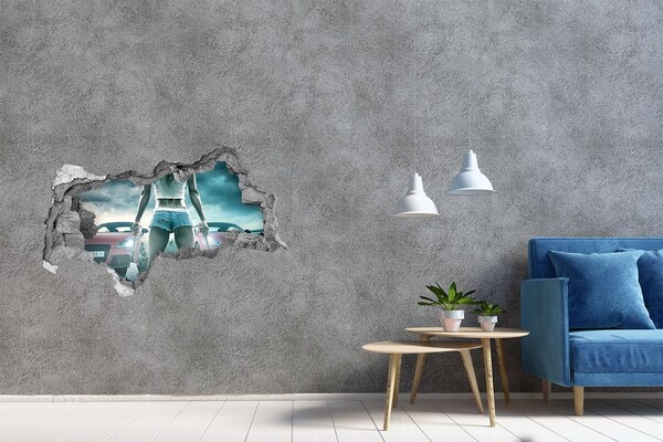 Foto zdjęcie dziura na ścianę Wyścigowe emocje