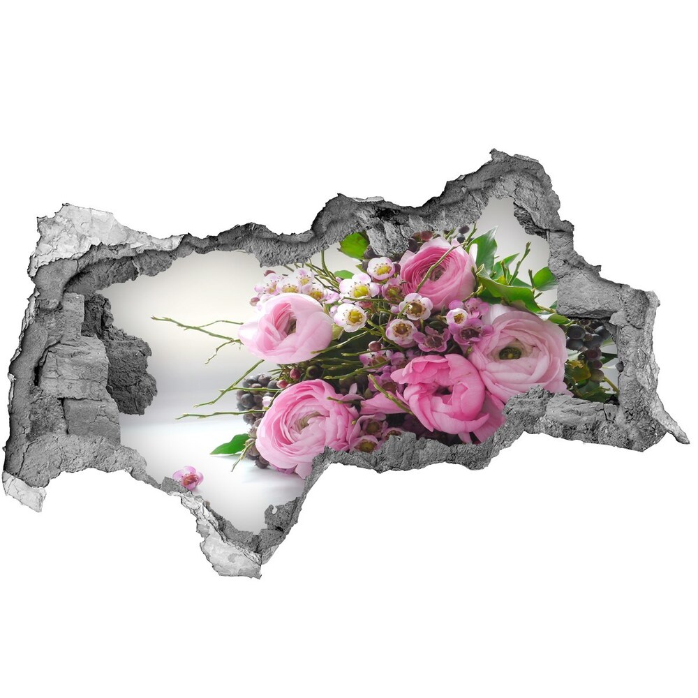 Samoprzylepna dziura naklejka Bukiet róż