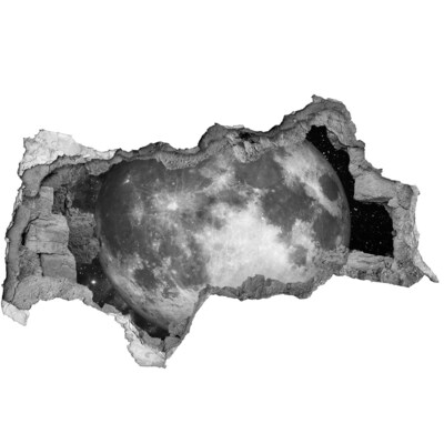 Foto zdjęcie dziura na ścianę Księżyc