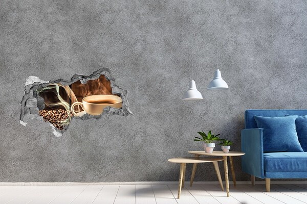 Samoprzylepna naklejka Kawa i ziarna kawy