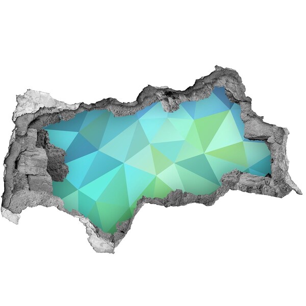 Dziura 3d fototapeta naklejka Wirtualna dziura w ścianie