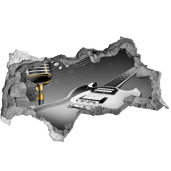 Fotoobraz dziura na ścianę Muzyczna dziura w ścianie