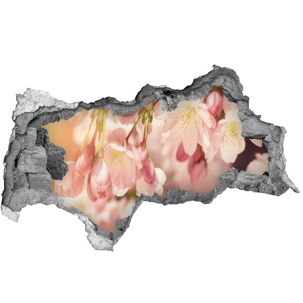 Samoprzylepna dziura na ścianę Kwiatowe marzenie w betonie