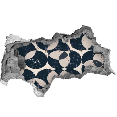 Fotoobraz dziura na ścianę Nowoczesny wzór w dziurze w ścianie