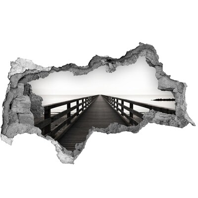 Fototapeta dziura na ścianę 3d Molo nad morzem