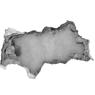 Dziura 3d fototapeta na ścianę Pęknięta ściana z widokiem na beton