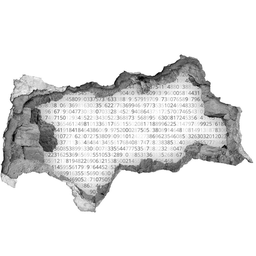 Fotoobraz dziura na ścianę naklejka Kod binarny