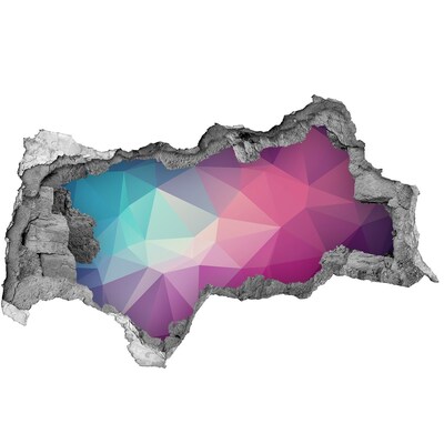 Samoprzylepna dziura na ścianę Geometria w dziurze