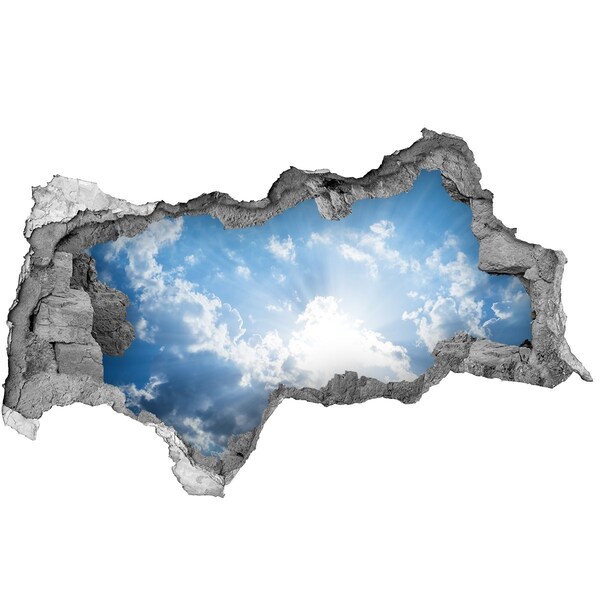 naklejka fototapeta 3D widok Niebo z promieniami słońca