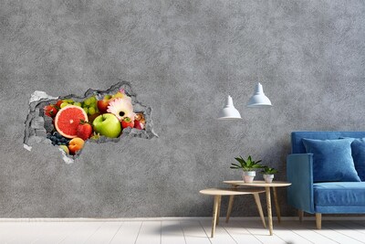 Samoprzylepna naklejka beton Kolorowe owoce