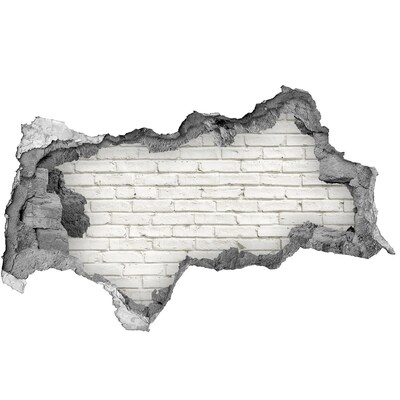Samoprzylepna dziura ścienna 3D Ceglana ściana