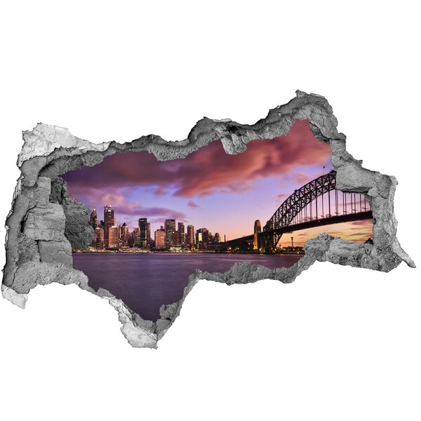 Fototapeta dziura na ścianę 3d Most w Sidney