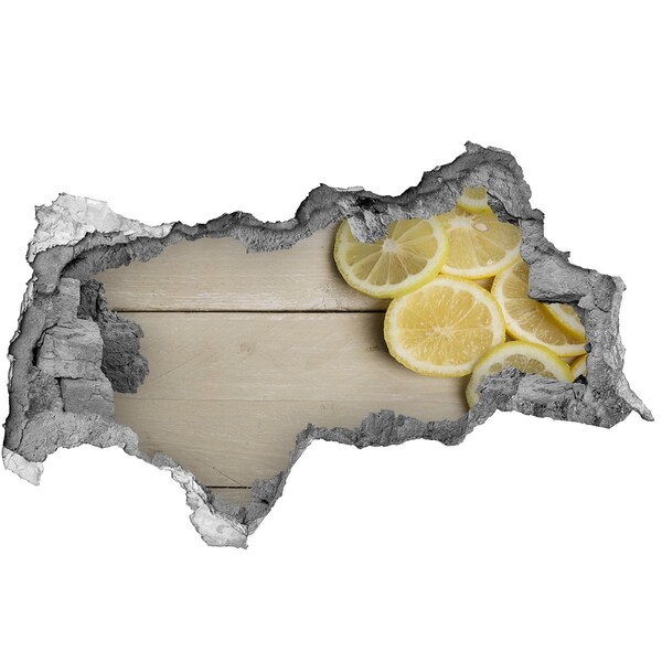 Samoprzylepna naklejka beton Cytryny drewno