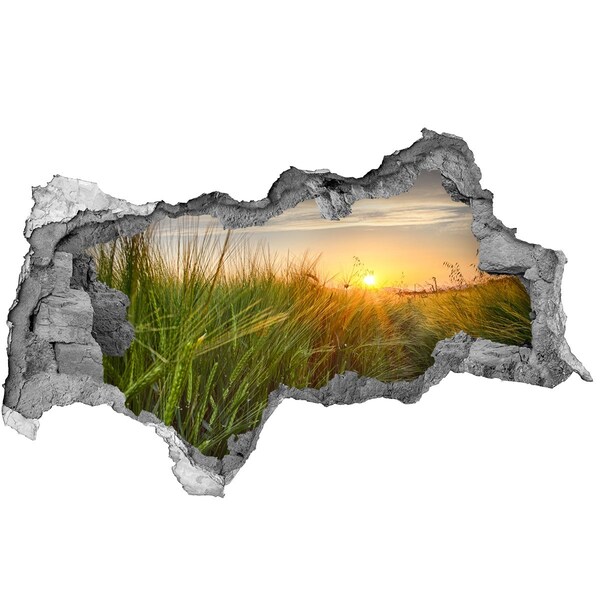 naklejka fototapeta 3D widok Pole pszenicy