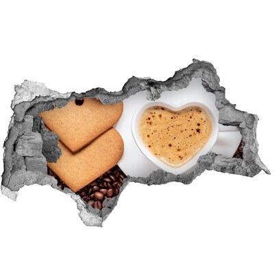 Samoprzylepna naklejka Kawa z ciasteczkami