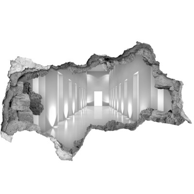 Samoprzylepna dziura ścienna 3D Korytarz