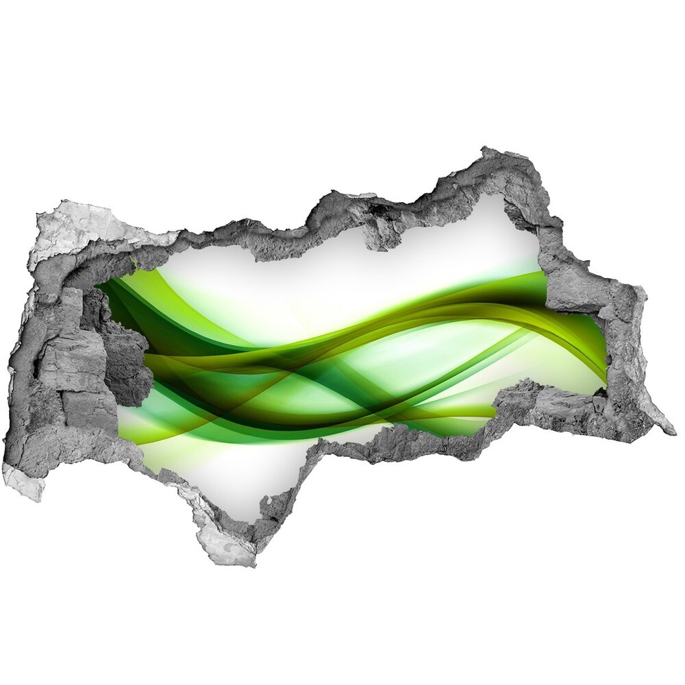 Samoprzylepna dziura ścienna 3D Abstrakcja fale