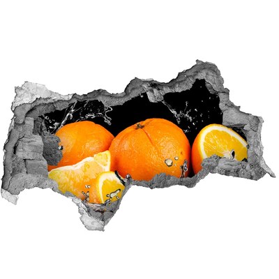 Fototapeta dziura na ścianę Pomarańcze i woda