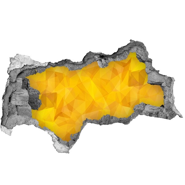 Samoprzylepna dziura ścienna Złota szczelina w ścianie