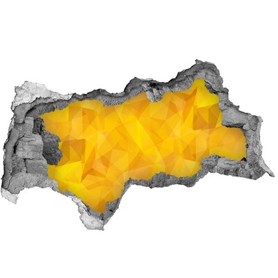 Samoprzylepna dziura ścienna Złota szczelina w ścianie