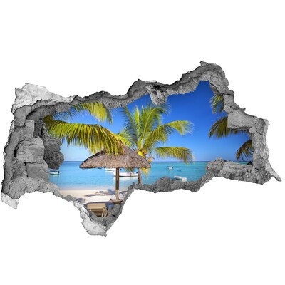 naklejka fototapeta 3D widok Plaża Mauritius