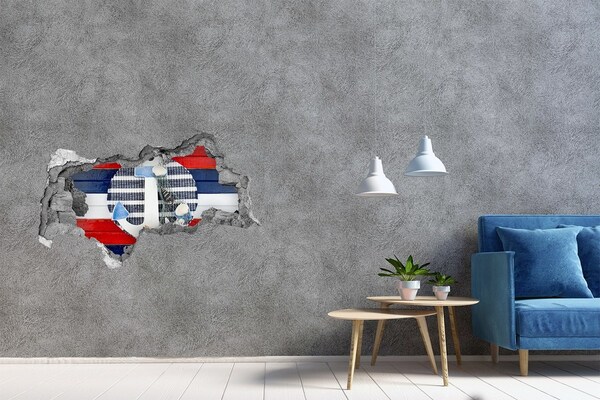 Samoprzylepna dziura ścienna 3D Morska przygoda z muszelkami