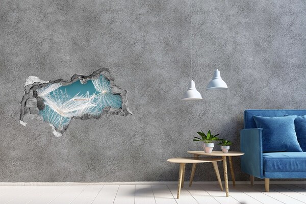 Samoprzylepna dziura naklejka Kwiatowe marzenia za ścianą