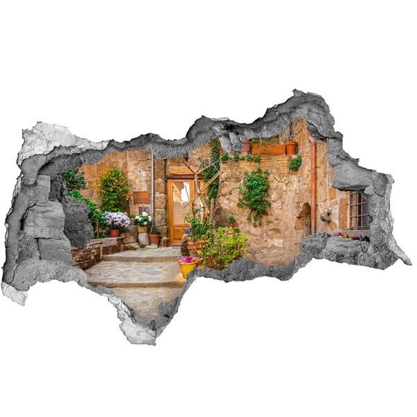 Fototapeta dziura na ścianę 3d Urokliwe miasteczko w Italii