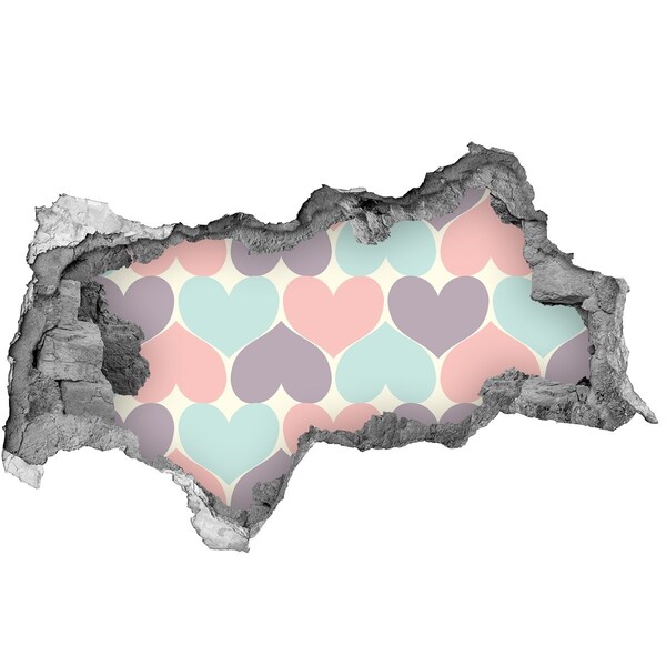 Fotoobraz dziura na ścianę Serce w betonie