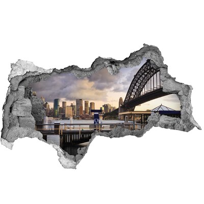 Fototapeta dziura na ścianę 3d Widok na Sydney