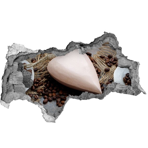 Samoprzylepna naklejka beton Kawowa oaza w ruinach