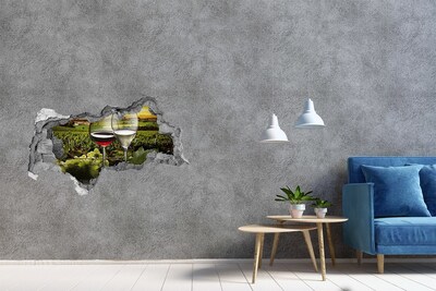 Samoprzylepna naklejka Wino w winnicy