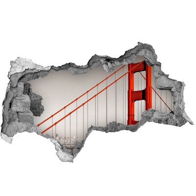 Fototapeta dziura na ścianę 3d Most San Francisco
