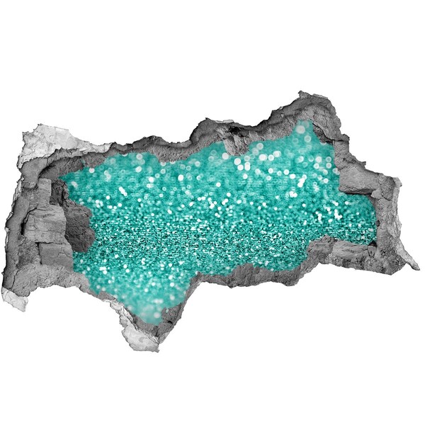 Fototapeta dziura na ścianę 3d Błyszcząca woda w dziurze w ścianie