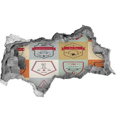 Fototapeta dziura na ścianę 3d Skatepark w mieście