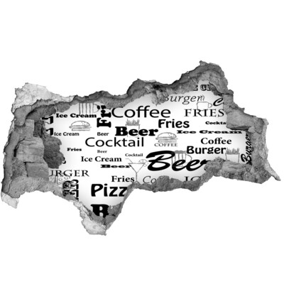 Samoprzylepna dziura na ścianę Kulinarny chaos