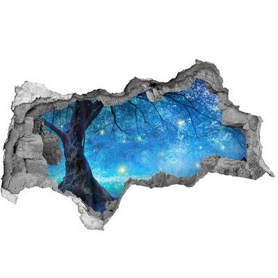 Fototapeta dziura na ścianę Magiczny las w blasku księżyca