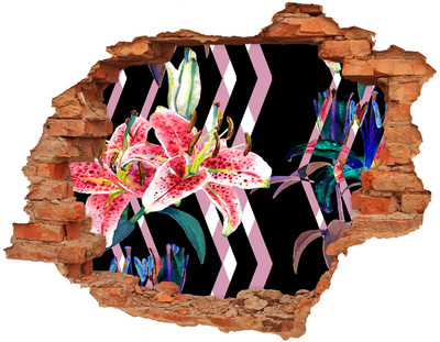 Samoprzylepna naklejka na ścianę Tropikalna lilia