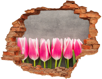 Samoprzylepna naklejka na ścianę Różowe tulipany