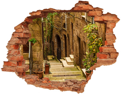 Fototapeta dziura na ścianę Urokliwa uliczka w miasteczku