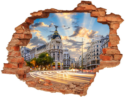 Fototapeta dziura na ścianę Madryt Hiszpania