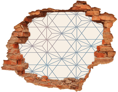 Fototapeta dziura na ścianę Geometryczne tło