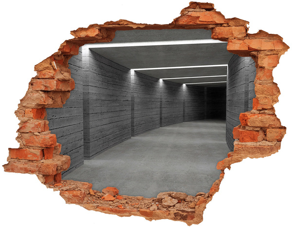 Fototapeta dziura na ścianę Betonowy tunel