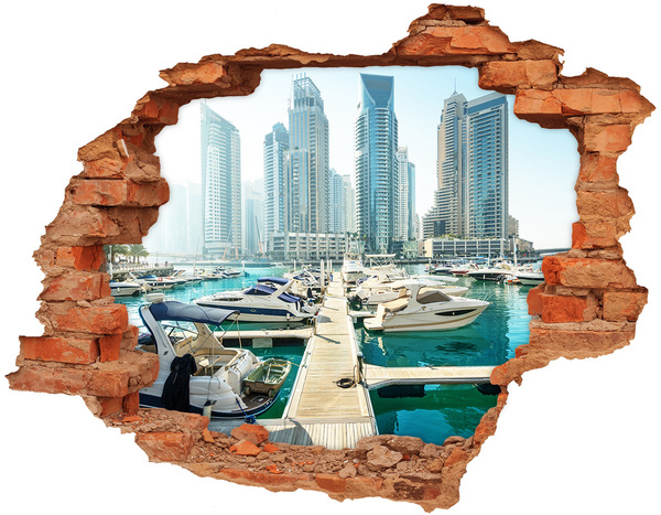 Fototapeta dziura na ścianę Marina w Dubaju