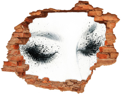 Fototapeta dziura na ścianę Makijaż