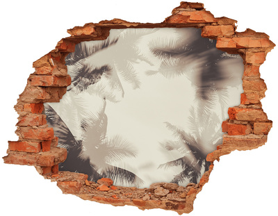 Samoprzylepna naklejka fototapeta Tropikalna oaza za ścianą