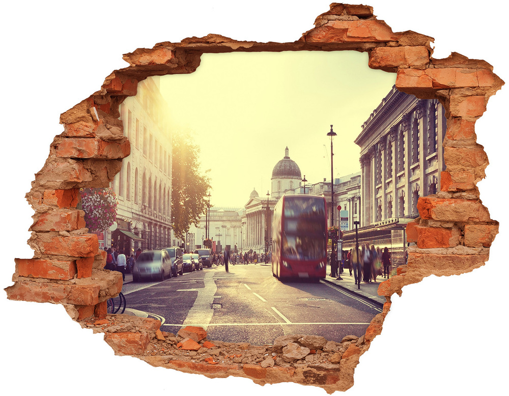 Fototapeta dziura na ścianę Londyn