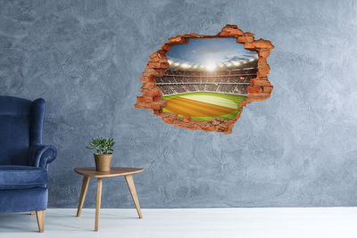 Fototapeta dziura na ścianę 3d Stadion w akcji