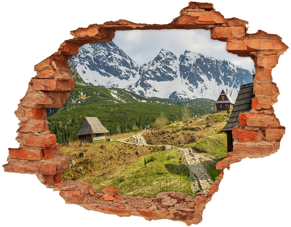 Dziura 3d w ścianie na ścianę Hale Tatry